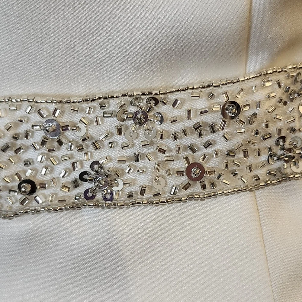 Davids Bridal Galina Tea Length Sleeveless Bridal Retro '50s '60s Gown Size 14‎